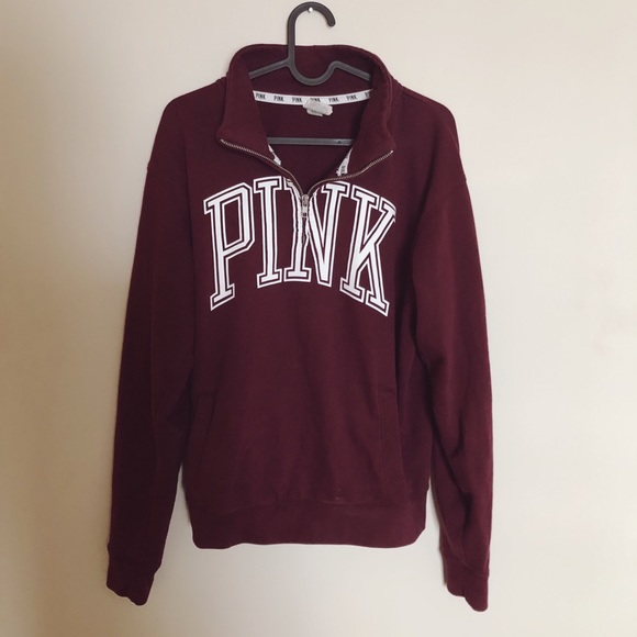 PINK Victoria's Secret Sweaters - Pink half zip